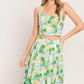 PICTURE PERFECT WOVEN TOP AND SKIRT SET
