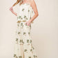 TERRIFIC TIMING IVORY WOVEN TOP AND PANT SET