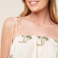 TERRIFIC TIMING IVORY WOVEN TOP AND PANT SET