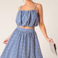 THE BEAUTY OF NOW WOVEN EYELET TOP AND SKIRT SET