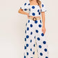 COCONUT KISS  NAVY TOP AND PANT SET