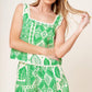 LANE SECRET GARDEN WOVEN TOP AND SHORTS SET