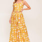 PRETTY MEADOW WOVEN TOP AND PANT SET