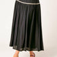 DIVIDE AND CONTOUR WOVEN TOP AND SKIRT SET