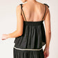 DIVIDE AND CONTOUR WOVEN TOP AND SKIRT SET