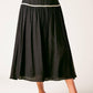 DIVIDE AND CONTOUR WOVEN TOP AND SKIRT SET