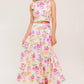 BOTANICAL BLISS WOVEN TOP AND SKIRT SET