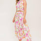 BOTANICAL BLISS WOVEN TOP AND SKIRT SET