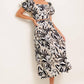 NEUTRAL ZONE WOVEN TOP AND SKIRT SET