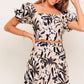NEUTRAL ZONE WOVEN TOP AND SKIRT SET