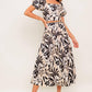 NEUTRAL ZONE WOVEN TOP AND SKIRT SET
