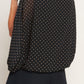 MIDNIGHT DOT CHIC WOVEN TOP