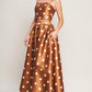 CHIC POLKA FLOW WOVEN TOP