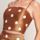 CHIC POLKA FLOW WOVEN TOP