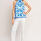 COASTAL CHARM HALTER WOVEN TOP