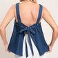 WASHED FLOW WOVEN TOP