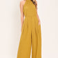 GOLDEN STATE OF MIND WOVEN HALTER TOP