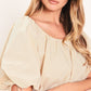 NATURAL CHARM WOVEN TOP