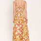 GOLDEN ISLAND WOVEN TOP AND SKIRT SET