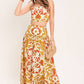 GOLDEN ISLAND WOVEN TOP AND SKIRT SET