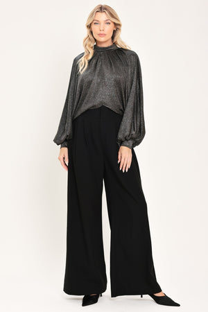 Flying Tomato grey statement top from the THEORY collection, featuring a stylish design and modern fit.