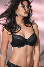 Semi Sheer Lace Full Busted Bra Conturelle Illusion-0