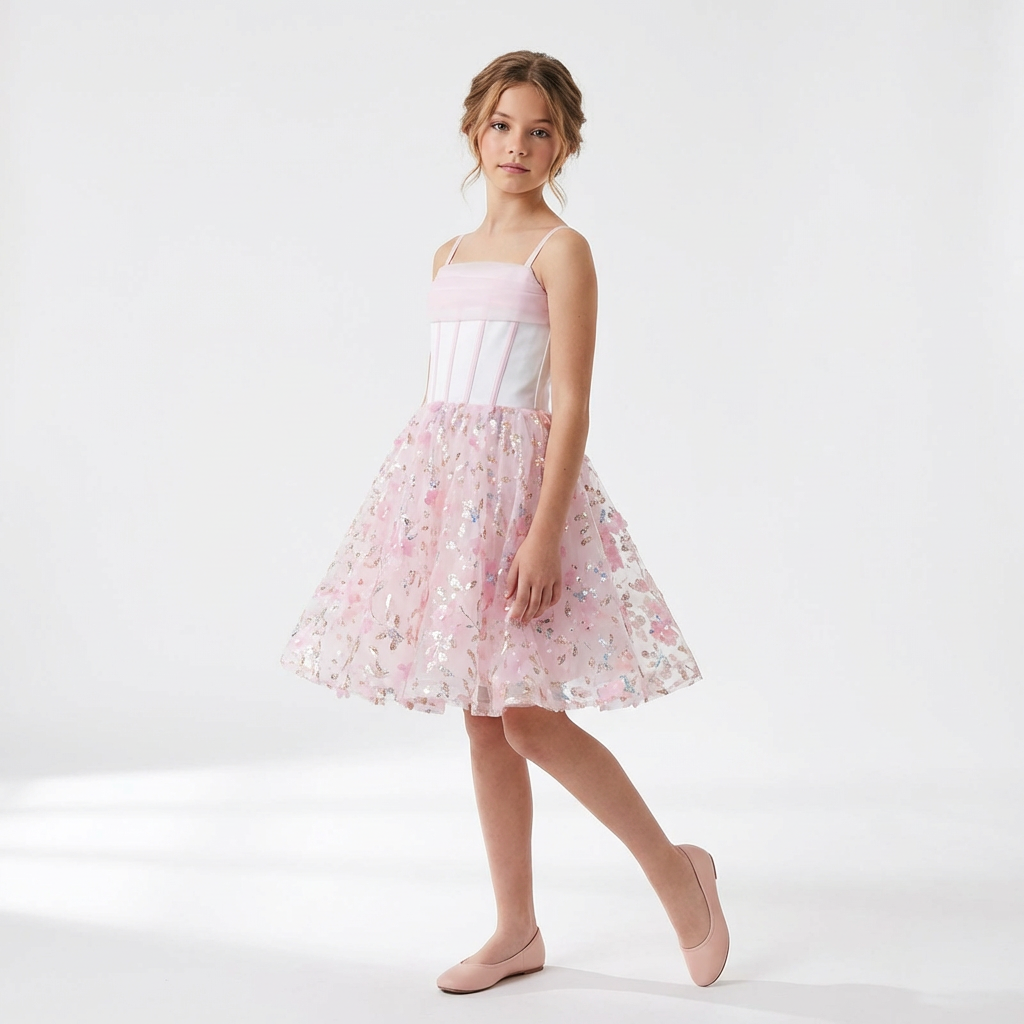 Vivianne Girls 2 in 1 Preteen Dress-1