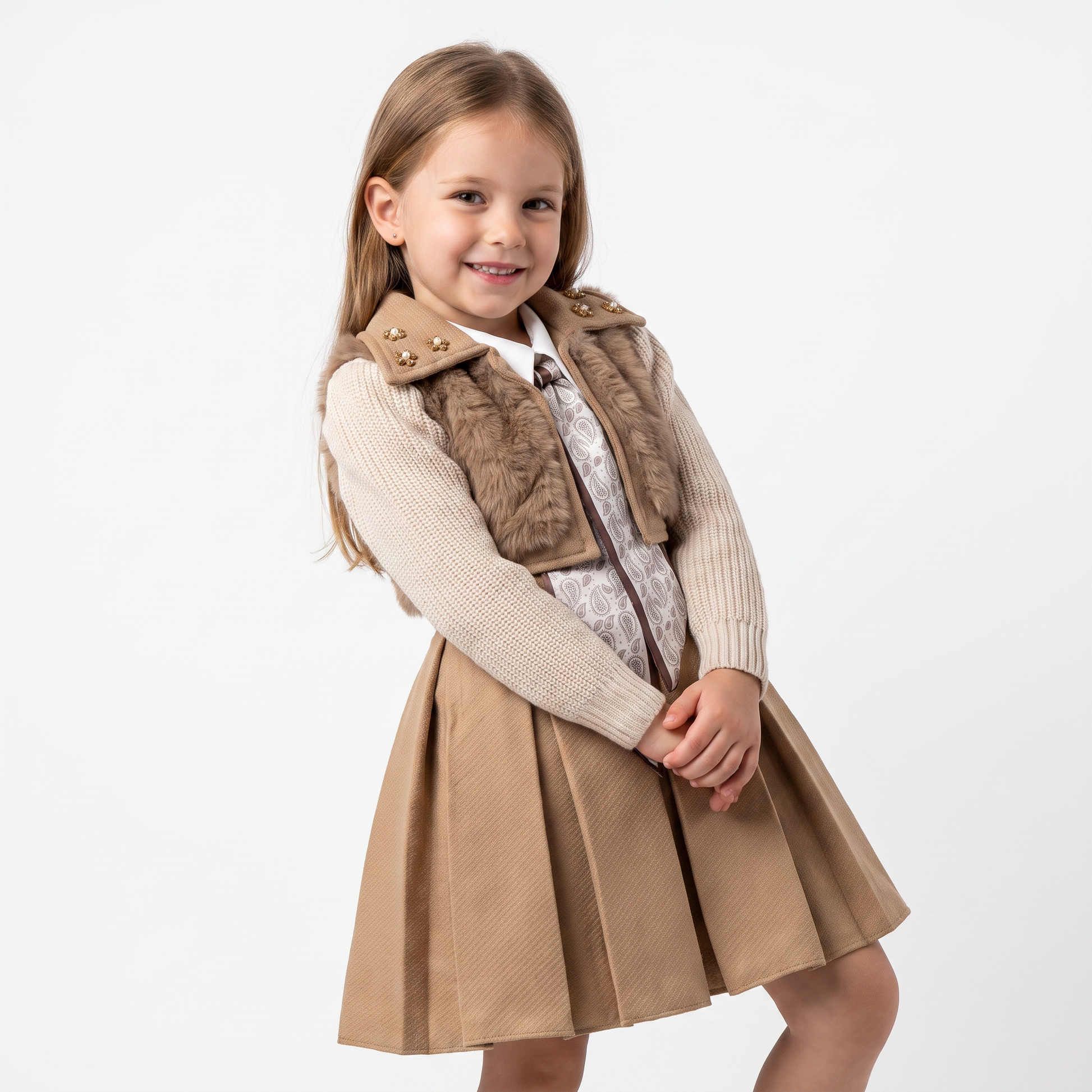 Arctic Charm Dress & Bolero Set-1