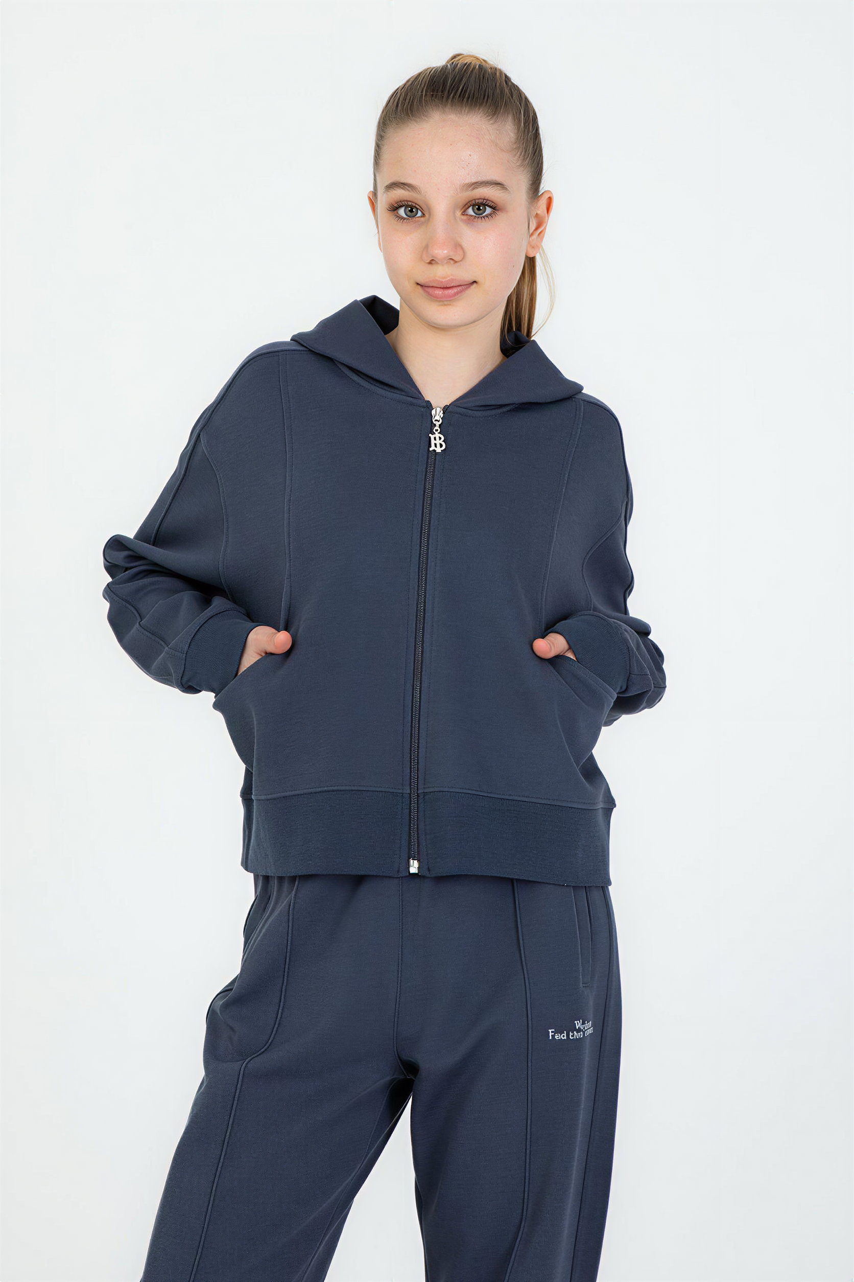 Court Side Girls 2PC Jogger Set-4