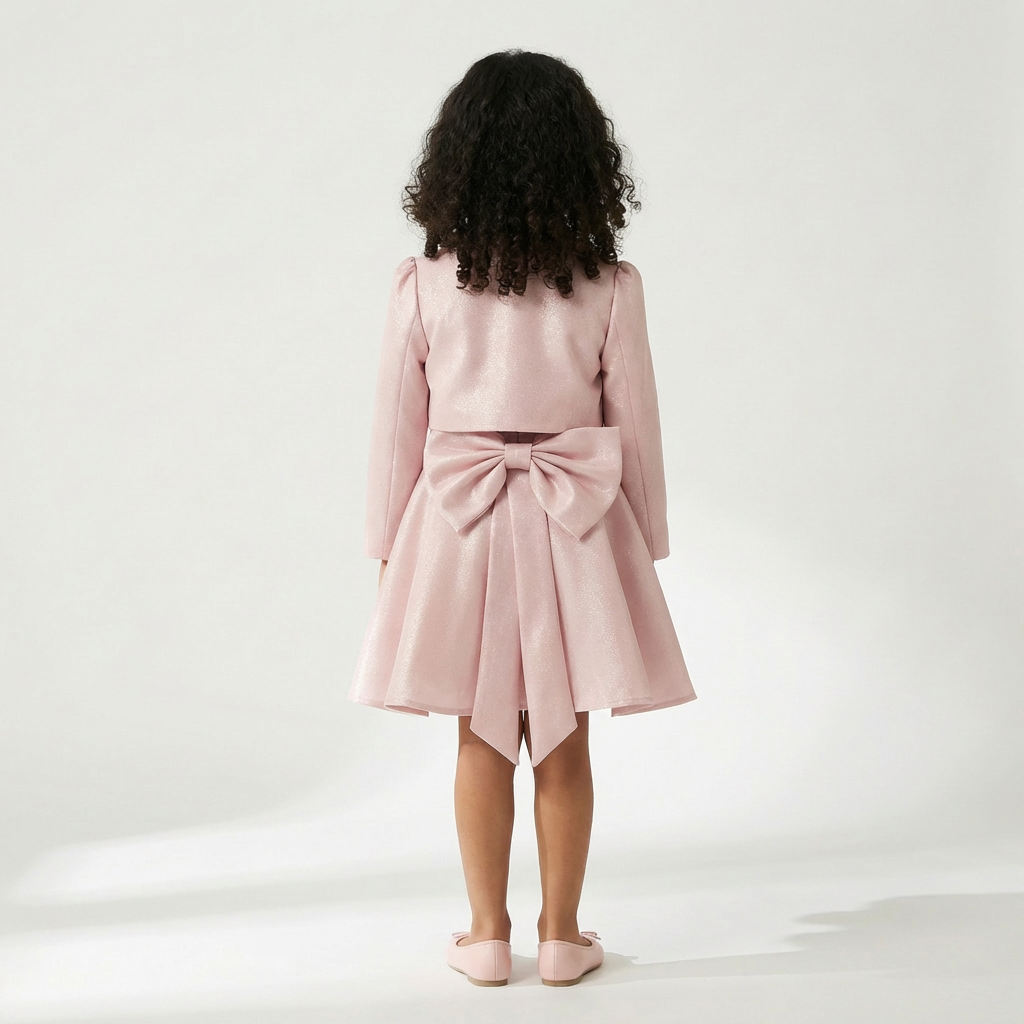 Satin Stella Girls Bolero Dress-1