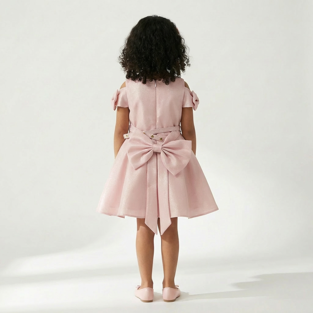 Satin Stella Girls Bolero Dress-3