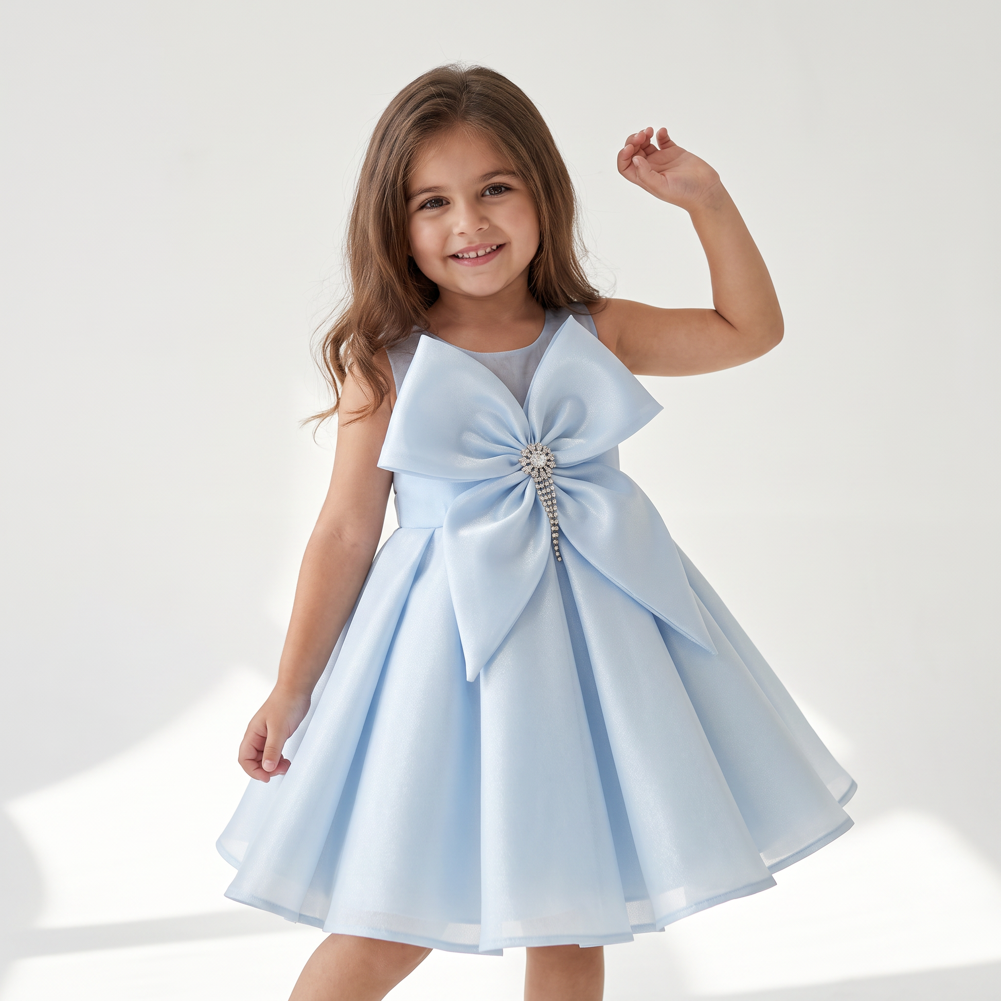 Sofia Bow Girls Formal Dress-0