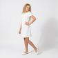 Royal Button A-Line Dress-0