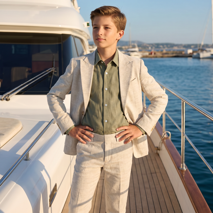Vintage Elegance Boys Suit-0