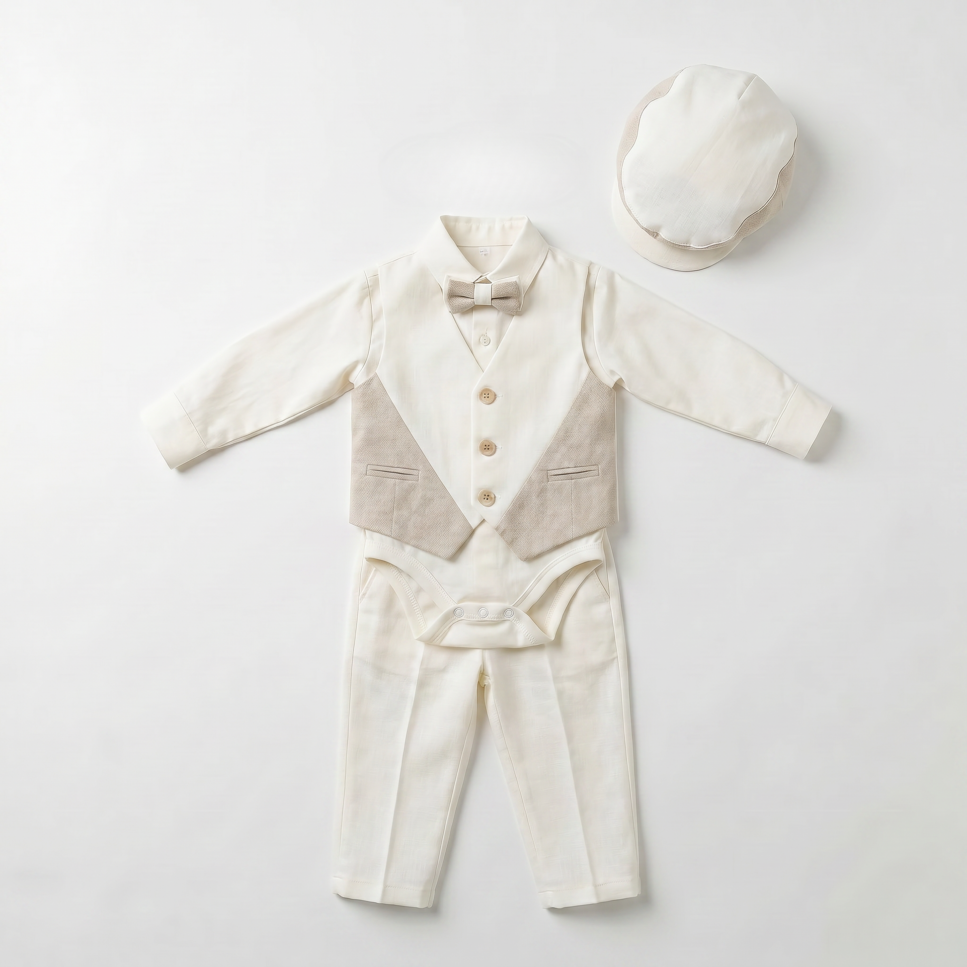 Little Duke Baby Vest Set & Hat-1