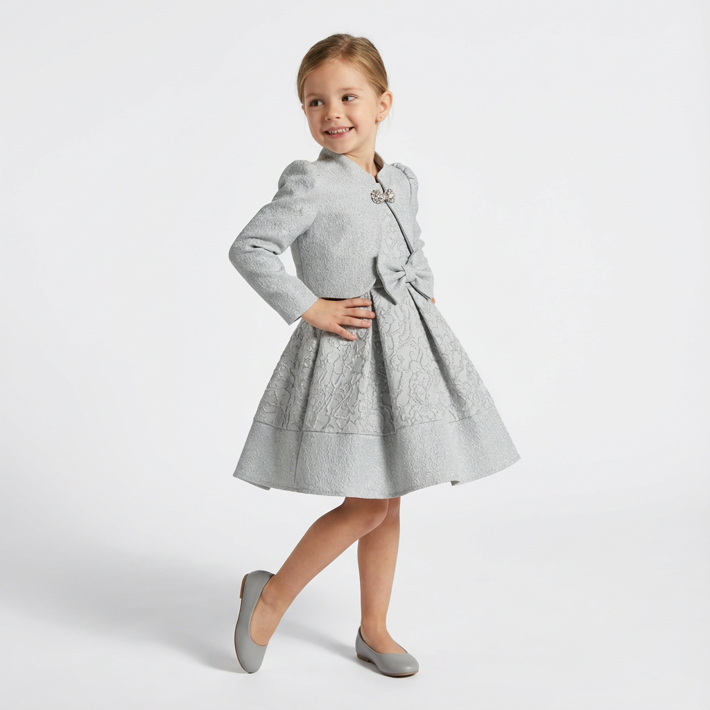 Belle Tradition Girls Bolero Dress-0