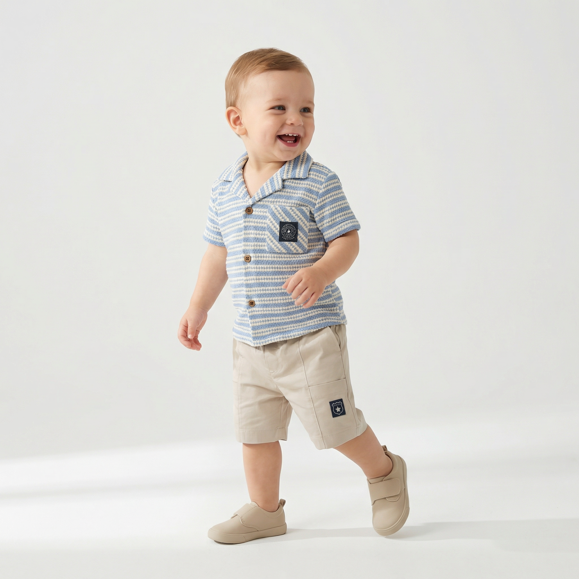 Leo Stripes Boys Summer Set-0