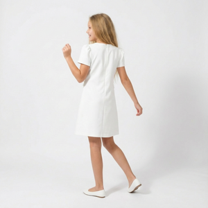 Royal Button A-Line Dress-1