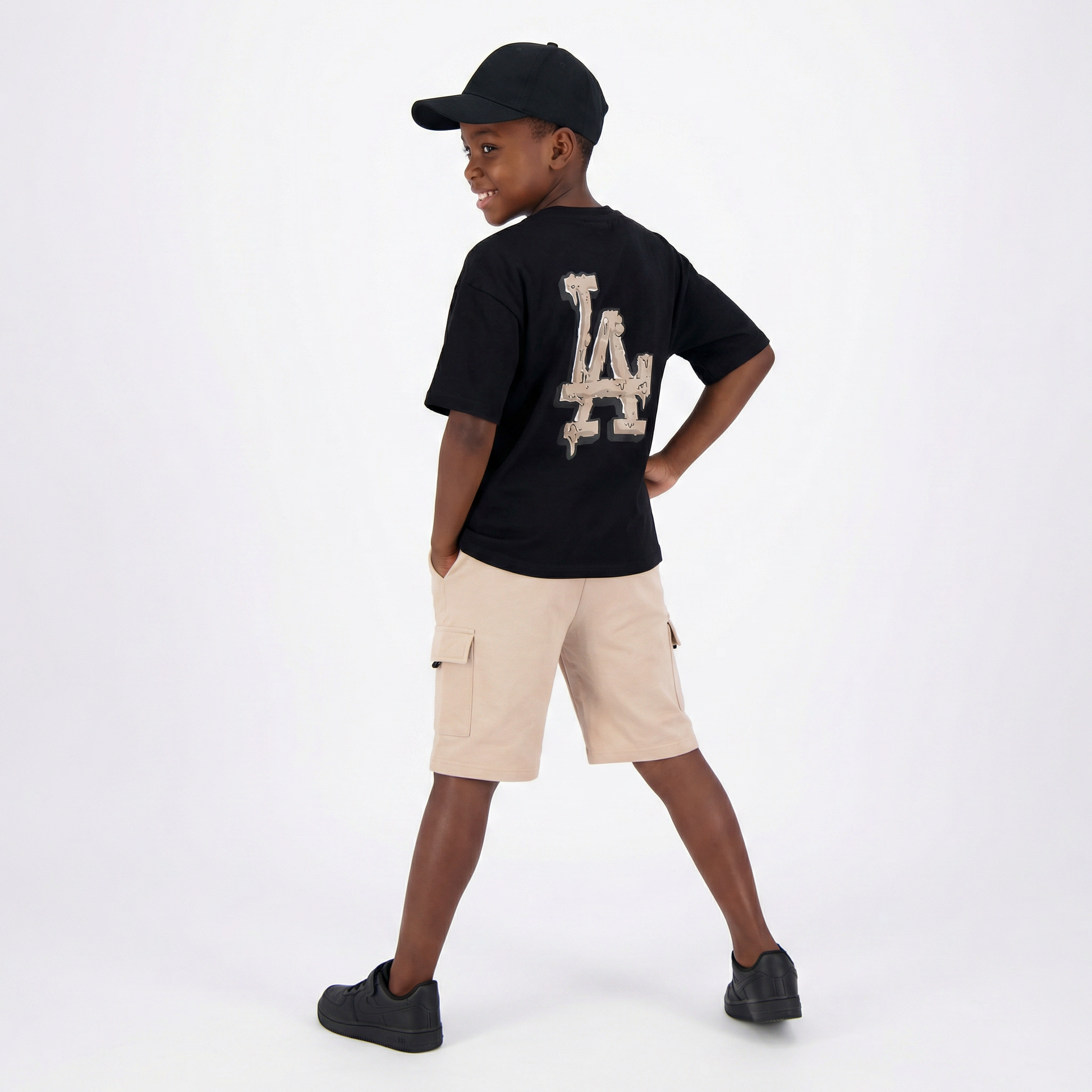 California Boy Shorts Set & Hat-0