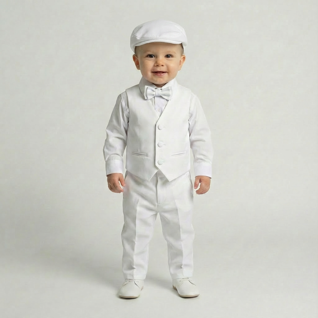 Alessio Baby Vest Set & Hat-0
