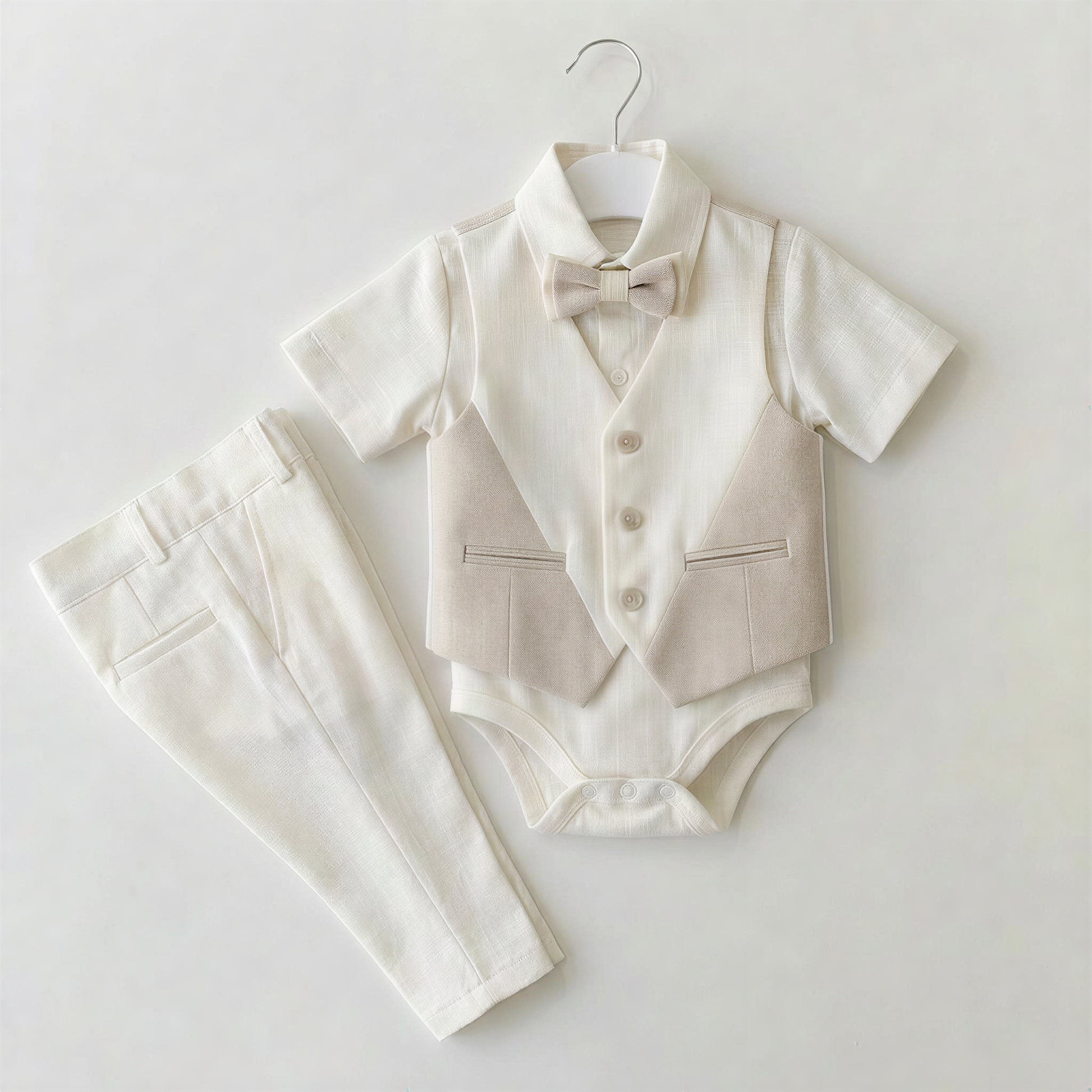 Little Duke Baby Vest Set & Hat-2