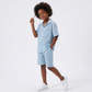 Luca Striped Dressy Shorts Set-1