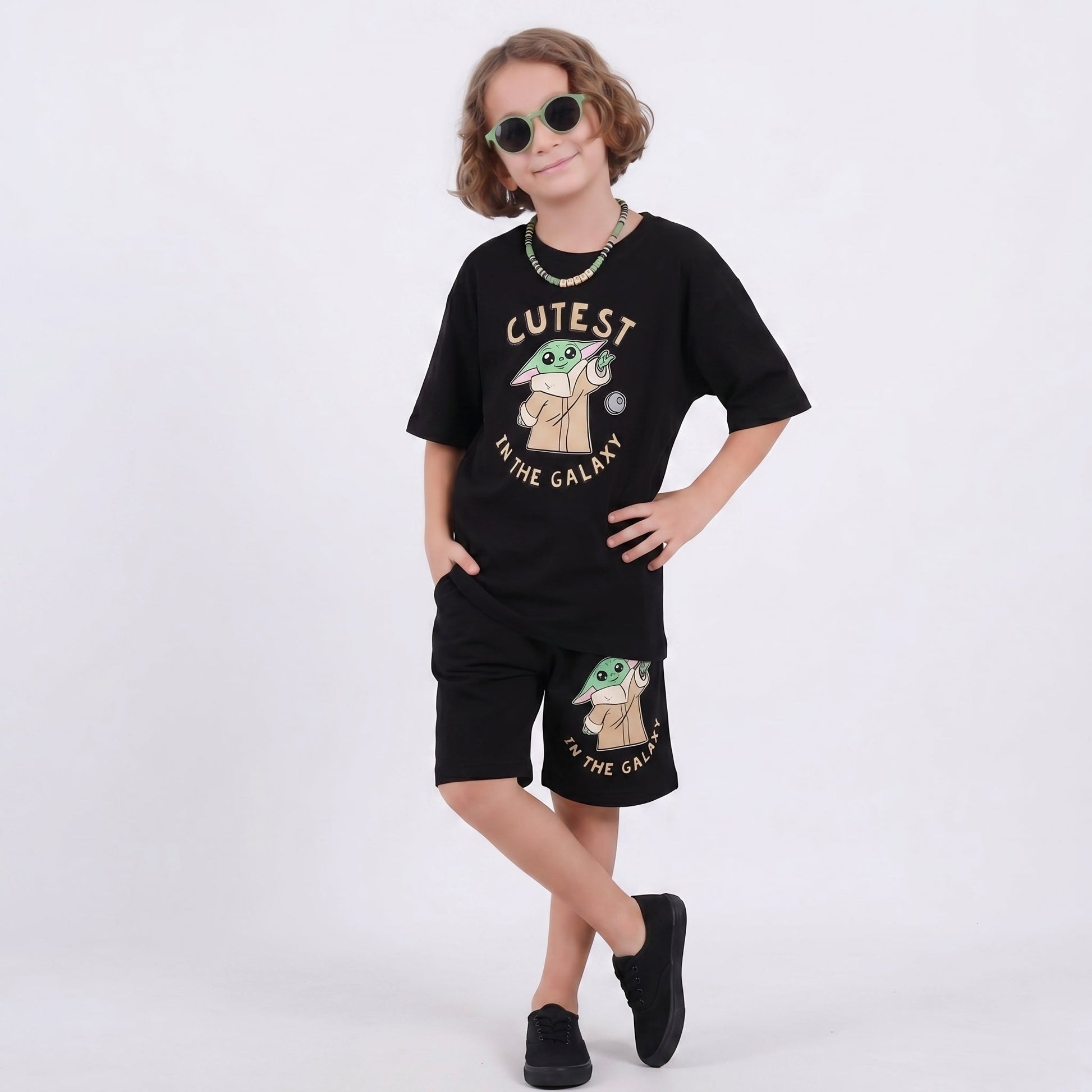 Space Bros Boys Shorts Set-0