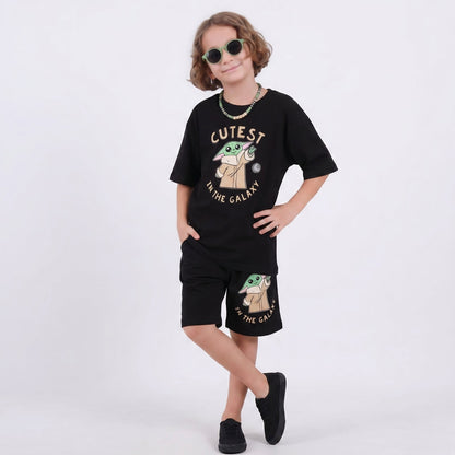 Space Bros Boys Shorts Set-0