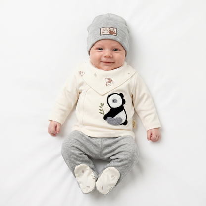 Cute Panda Newborn 5PC Set-0