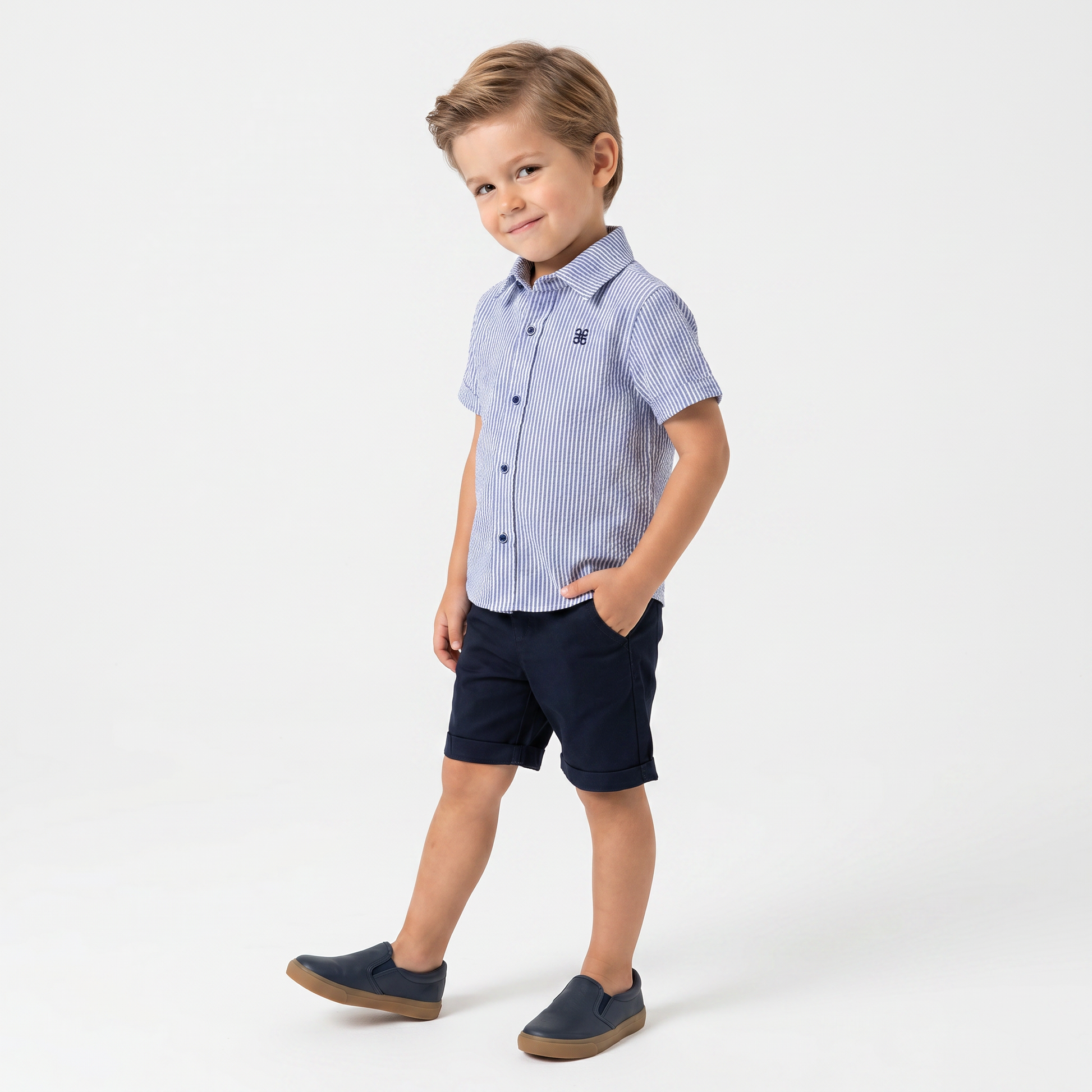 Charlie Charm Shirt & Shorts Set-1