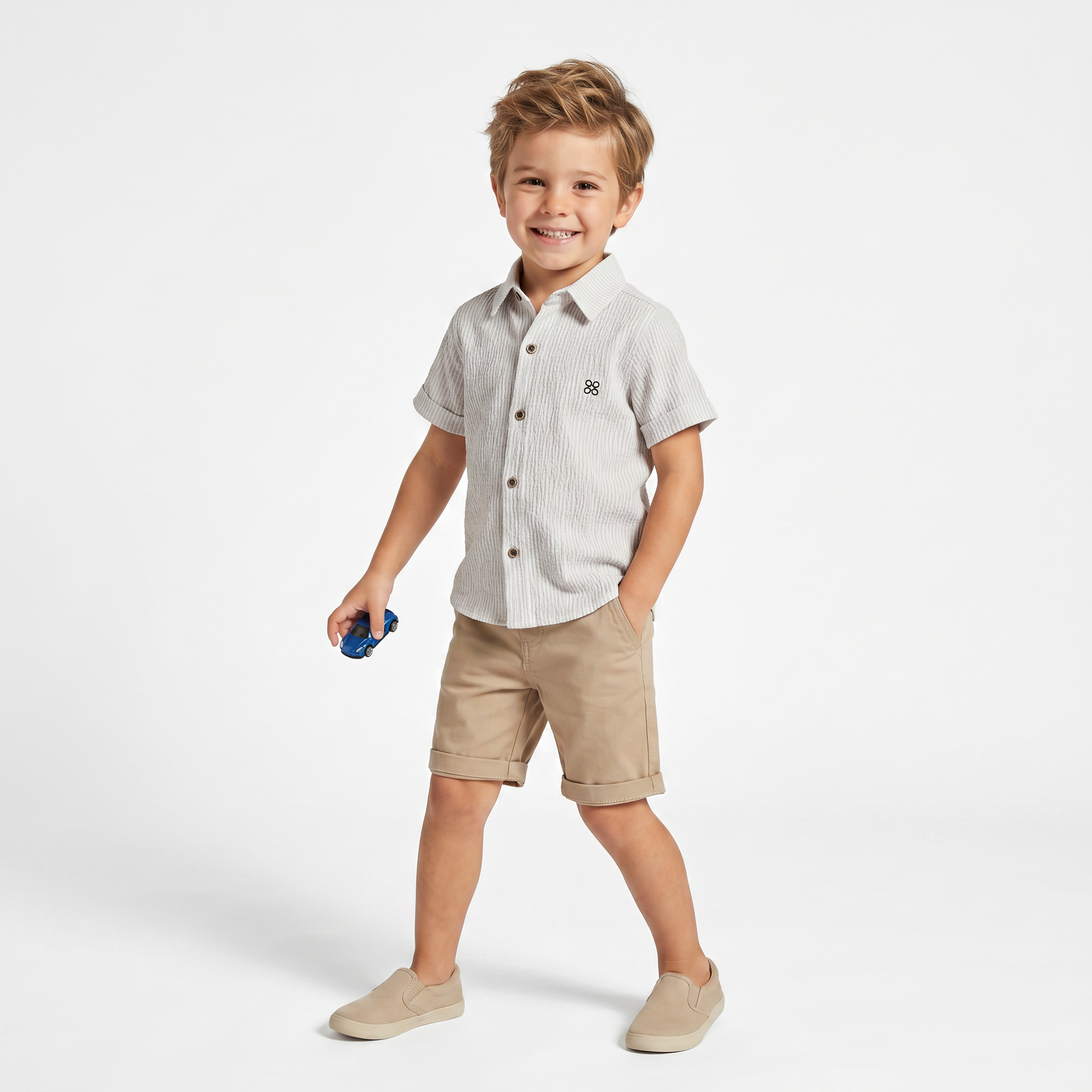 Charlie Charm Shirt & Shorts Set-0