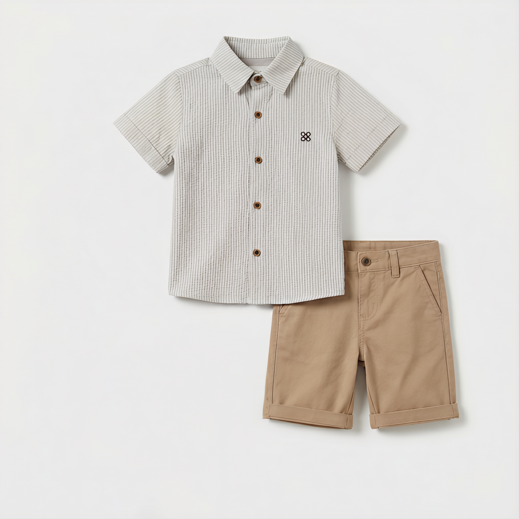 Charlie Charm Shirt & Shorts Set-3