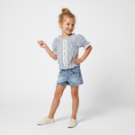Stylish Square Girls Denim Set-0