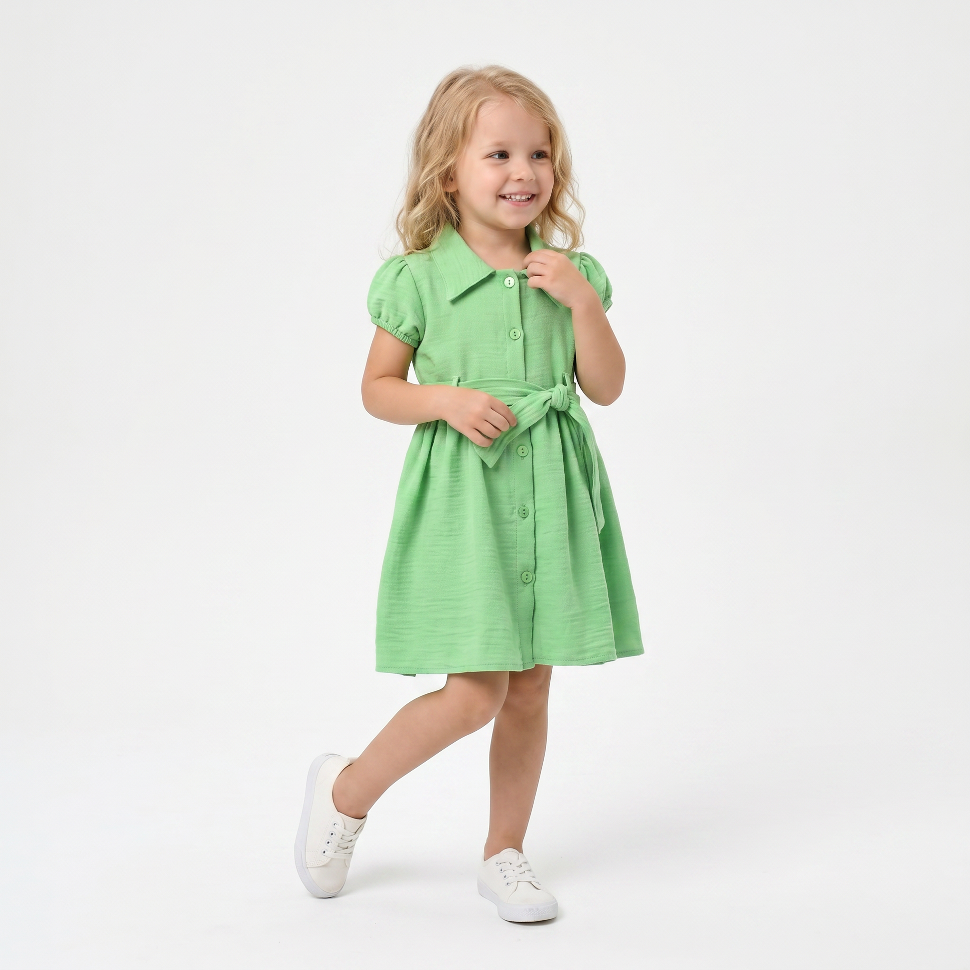 Mila Charm Girls Cotton Dress-0